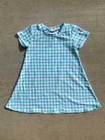 Spring Plaid Sophi Swing dress ( T shirt dress)