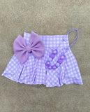 Plaid coordinating Solids Bows
